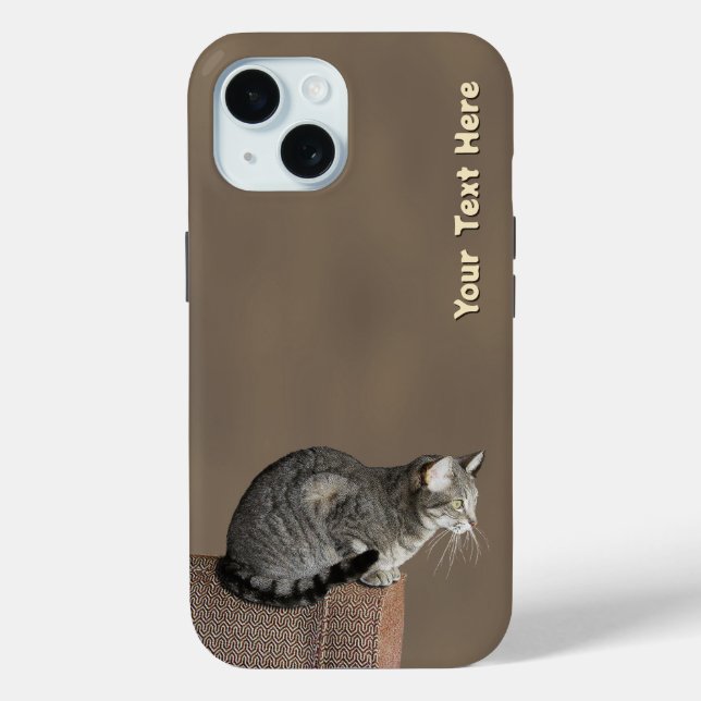 Smoky Gray Tabby Cat Case-Mate iPhone Hülle (Rückseite)