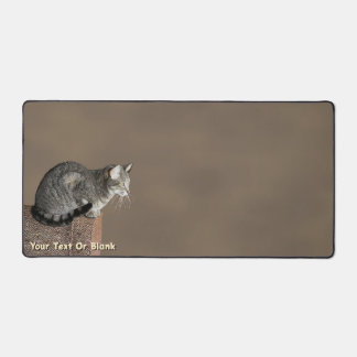 Smoky Gray Tabby Cat Schreibtischunterlage