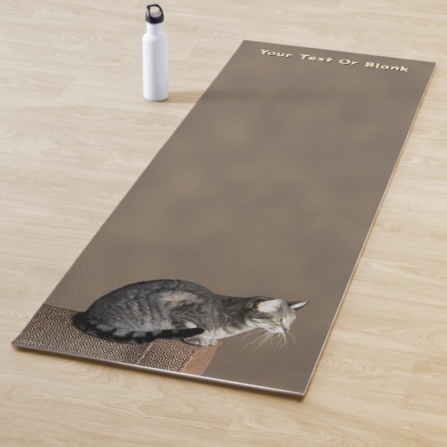 Smoky Gray Tabby Cat Yogamatte (Beispiel)