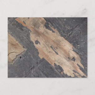 Smoky Gray Wood Postcard Postkarte