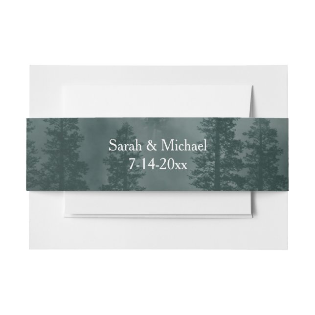 Smoky Mountain Belly Band for invitations (Vorderseite Beispiel)