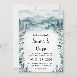 Smoky Mountain Hochzeitseinladungen Einladung