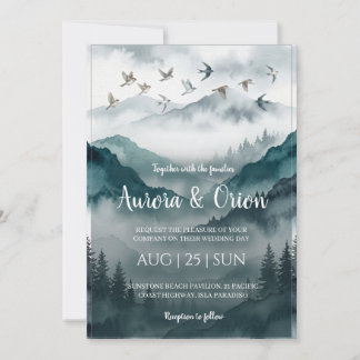 Smoky Mountain Hochzeitseinladungen Einladung
