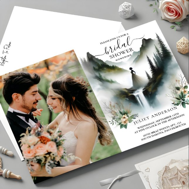 Smoky Mountain Sell Hübsch Camera Brautparty Einladung (Von Creator hochgeladen)