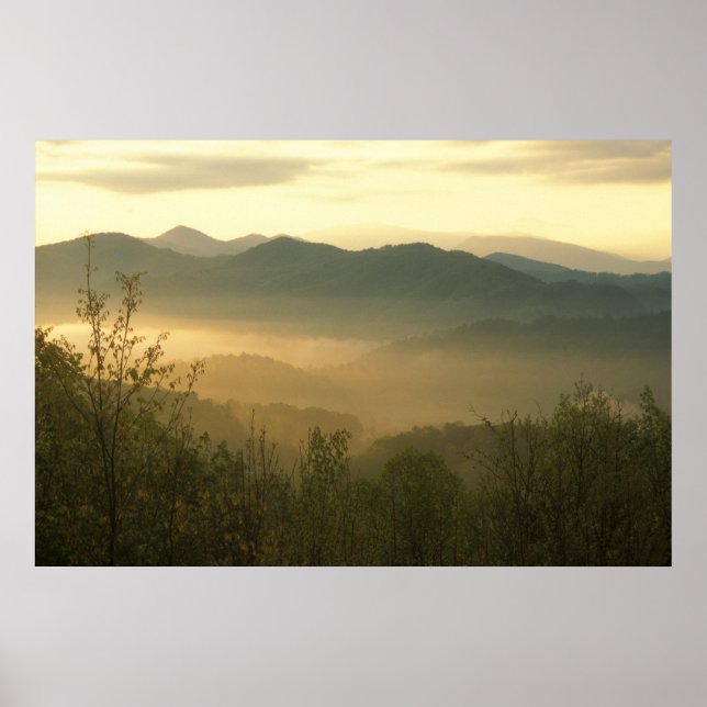 Smoky Mountain Sunrise Poster (Vorne)