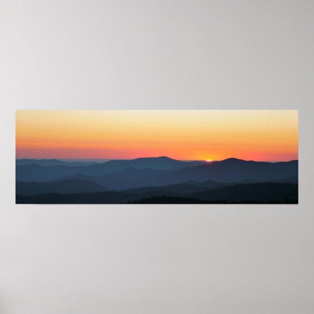 Smoky Mountain Sunset Poster (Vorne)