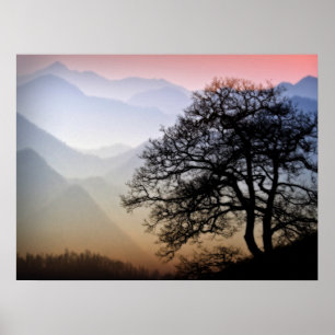 Smoky Mountain Sunset vom Blue Ridge Parkway Poster