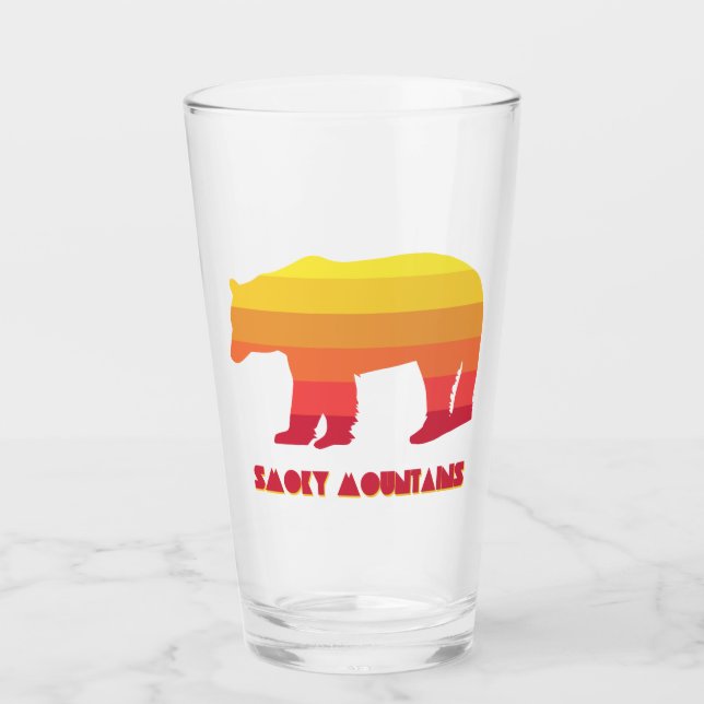 Smoky Mountains Bär Glas (Vorderseite)
