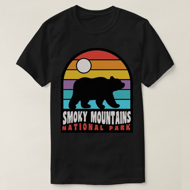 Smoky Mountains Nationalpark Große Smokies Tennis T-Shirt (Design vorne)