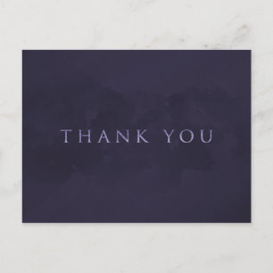 Smoky Plum Grau Chic Glam Modern DANKE SCHÖN Postkarte