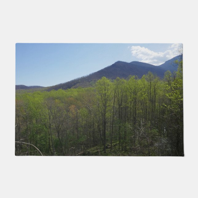 Smokygebirge in der Frühjahrslandschaft Fußmatte (Vorderseite)