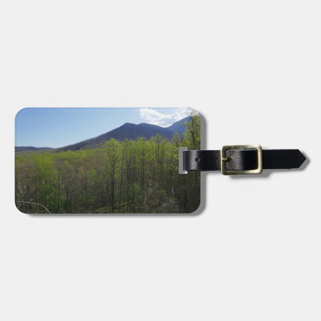 Smokygebirge in der Frühjahrslandschaft Gepäckanhänger (Vorderseite horizontal)