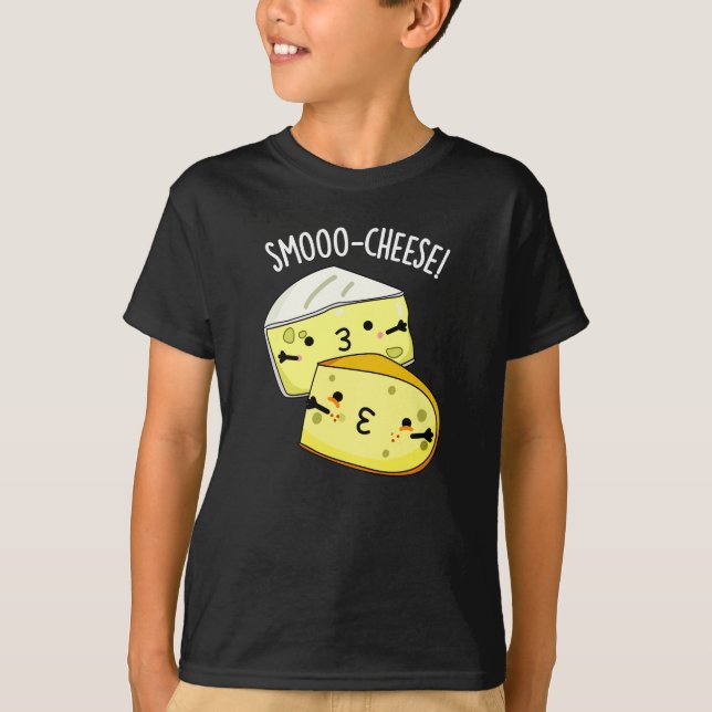 Smoo-Käse Funny Cheese Pun Dark BG T-Shirt (Vorderseite)