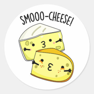 Smoo-Käse Funny Cheese Pun Runder Aufkleber