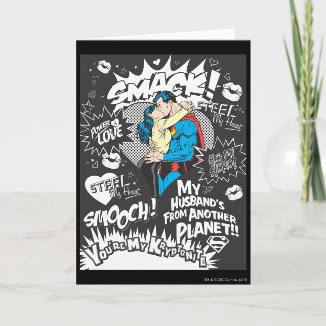 Smooch, Smack - Collage Karte (Vorderseite)