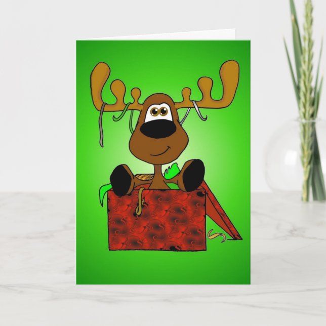 Smooshy Present Feiertagskarte (Vorderseite)