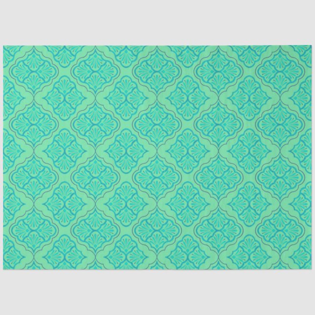 Smooth Arabesque - Geometrisches Muster für Meerbu Seidenpapier (Vorderseite)
