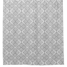 Smooth Arabesque - Geometrisches Muster in Graustu