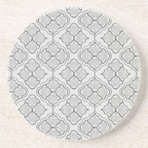 Smooth Arabesque - Geometrisches Muster in Graustu