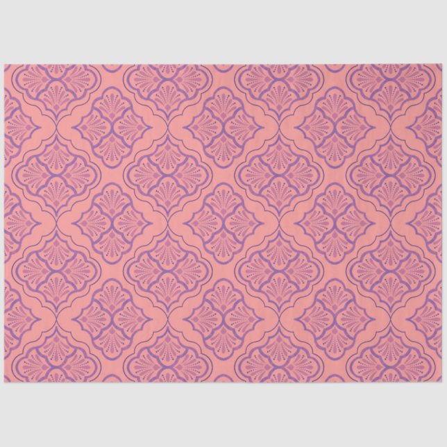 Smooth Arabesque - Mystic Geometric Pattern Seidenpapier (Vorderseite)