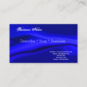 Smooth Blue Design Business Card Visitenkarte