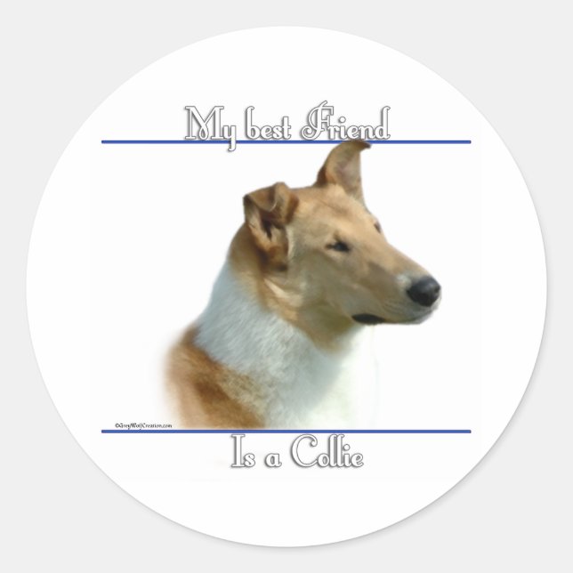 Smooth Collie Best Friend 2 - Aufkleber (Vorderseite)