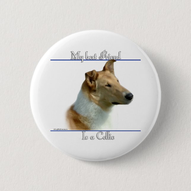 Smooth Collie Best Friend 2 - Schaltfläche Button (Vorderseite)