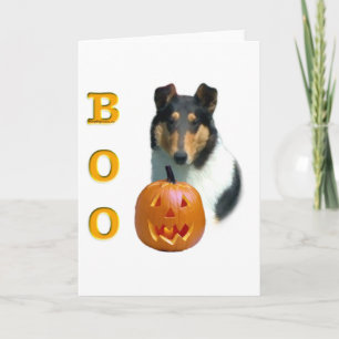 Smooth Collie Boo Feiertagskarte