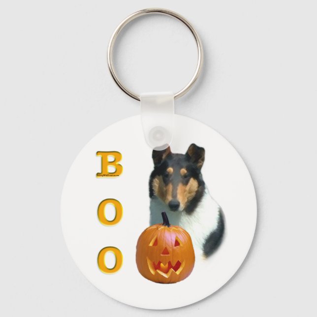 Smooth Collie Boo Schlüsselanhänger (Vorderseite)