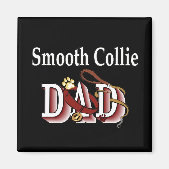 smooth collie dad Magnet (Vorne)