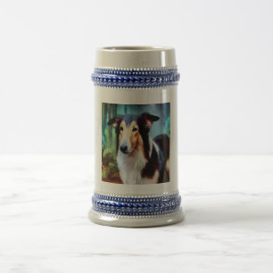 Smooth Collie Dog Bierglas
