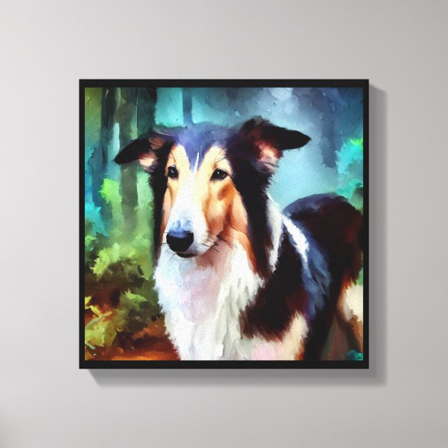 Smooth Collie Dog Leinwanddruck (Vorderseite)