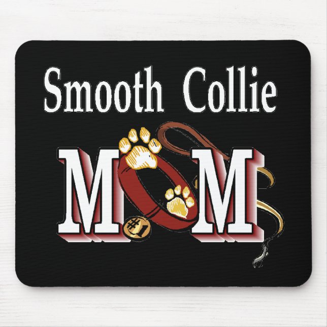 Smooth Collie Dog Mama Geschenke Mousepad (Vorne)
