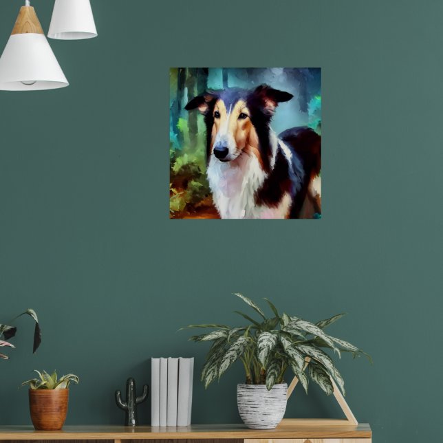 Smooth Collie Dog Poster (Wohnzimmer 1)