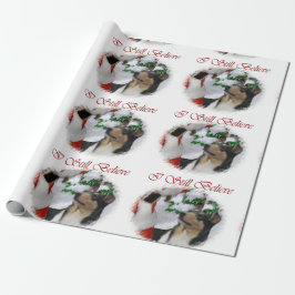 Smooth Collie trifft Weihnachten Geschenkpapier