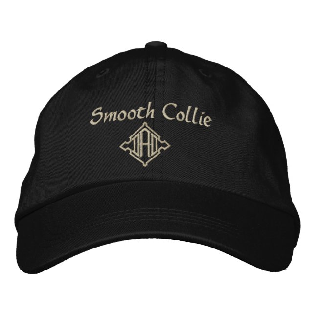 Smooth Collie Vater Geschenke Bestickte Baseballkappe (Vorderseite)