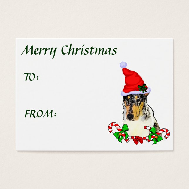 Smooth Collie Weihnachtspenden (Vorderseite)