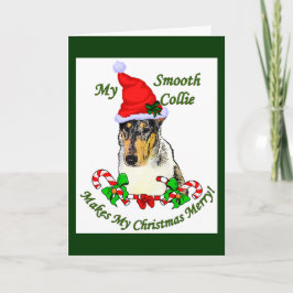 Smooth Collie Weihnachtspenden Feiertagskarte