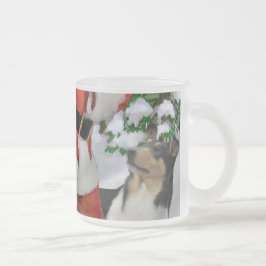 Smooth Collie Weihnachtspenden Mattglastasse