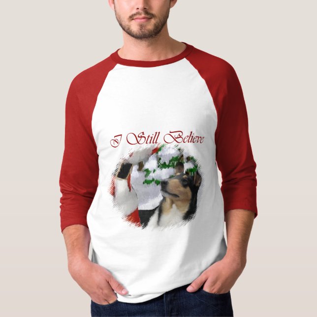 Smooth Collie Weihnachtspenden T-Shirt (Vorderseite)