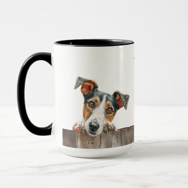 Smooth Fox Terrier Dog Tasse (Links)