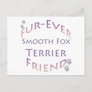 Smooth Fox Terrier Furever Friend Postkarte