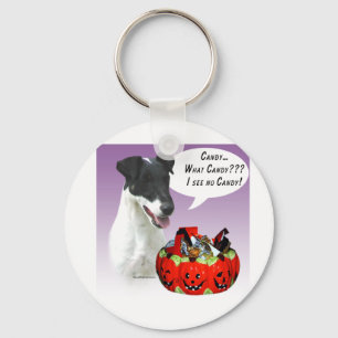Smooth Fox Terrier Halloween Candy Schlüsselanhänger