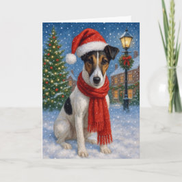 Smooth Fox Terrier Holiday Karte