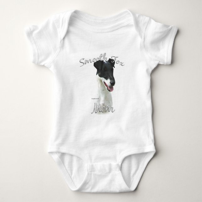 Smooth Fox Terrier Mama 2 Baby Strampler (Vorderseite)