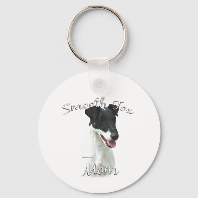 Smooth Fox Terrier Mama 2 Schlüsselanhänger (Vorderseite)