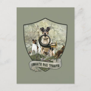 Smooth Fox Terrier Postkarte