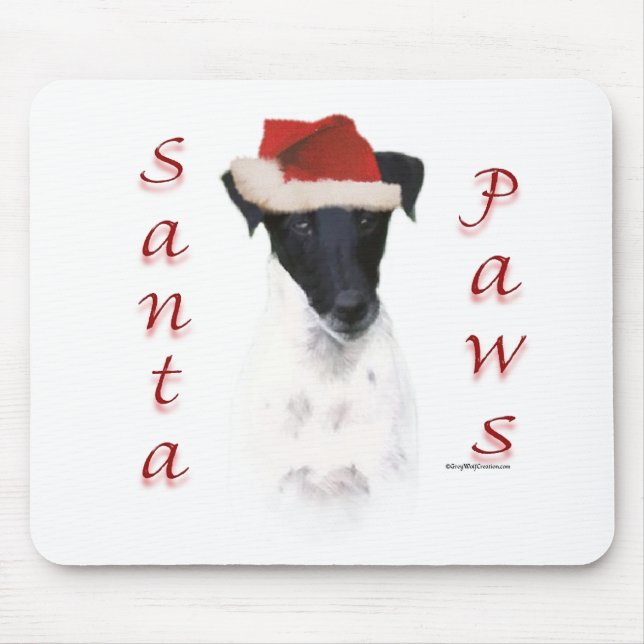 Smooth Fox Terrier Santa Paws Mousepad (Vorne)