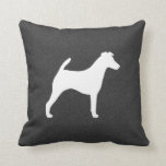 Smooth Fox Terrier Silhouette Kissen<br><div class="desc"></div>