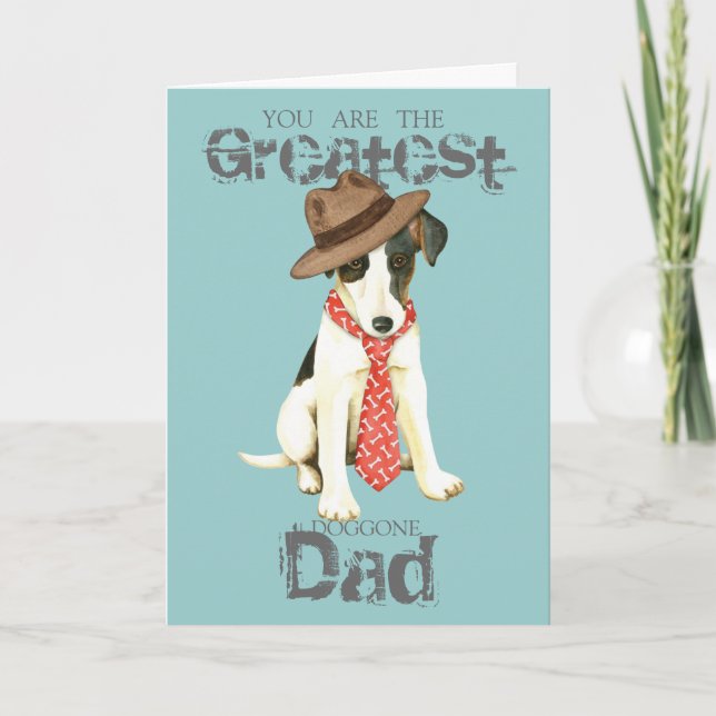 Smooth Fox Terrier Vater Karte (Vorderseite)